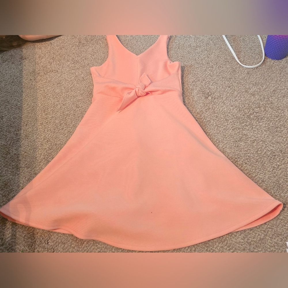Ava And Yelly Pink Sleeveless With Bow Dress Girls Size 10
